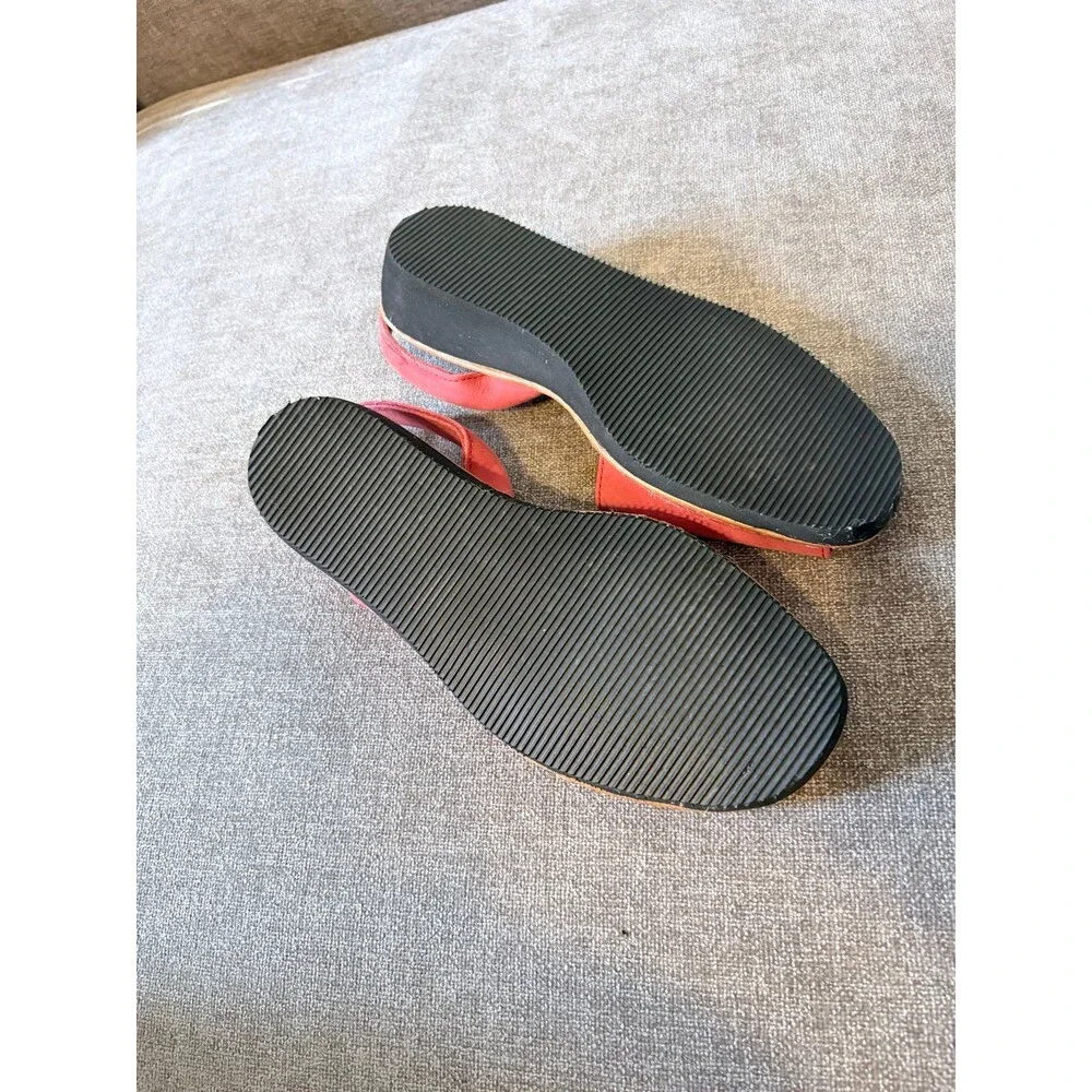 Eric Michael red Natural Leather Sandals Size EU 41